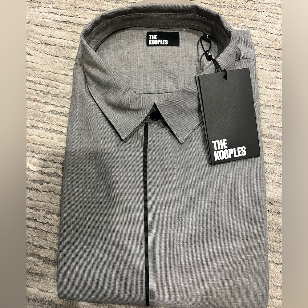 BRAND NEW THE KOOPLES gray button down men’s